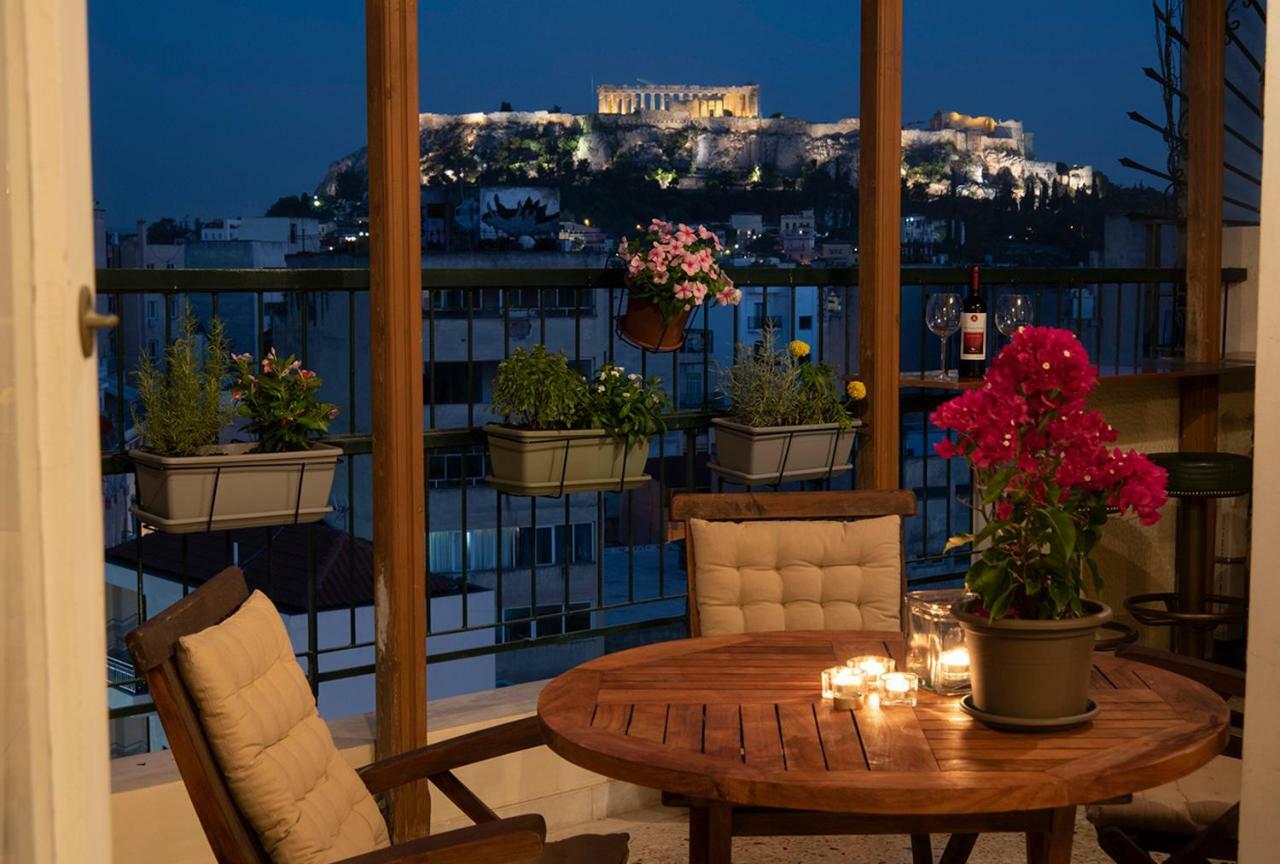 Mosaics Astonishing Acropolis View Aprtm Lägenhet Aten Exteriör bild